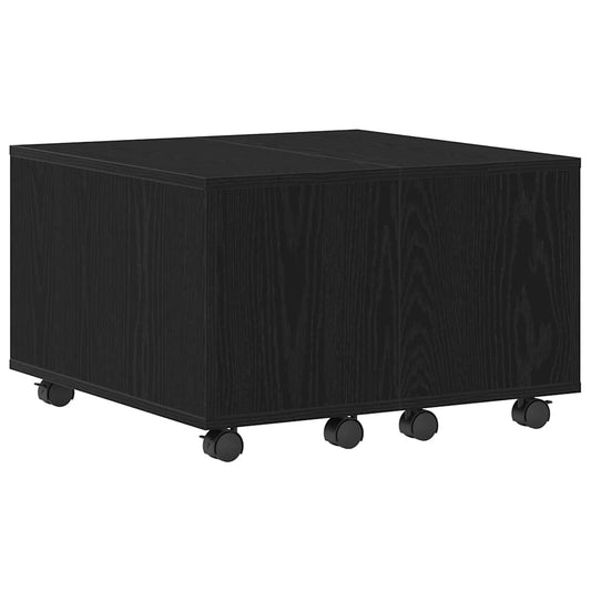 Coffee Table Black Oak 60 x 60 x 38 cm Engineered Wood Coffee Table Black Oak 60 x 60 x 38 cm Engineered Wood
