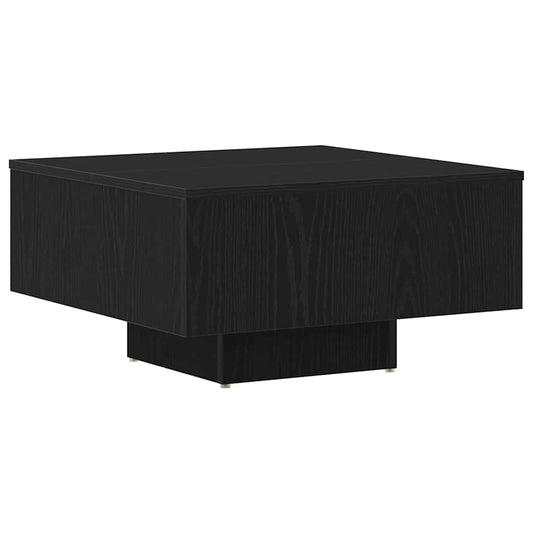Coffee Table Black Oak 60 x 60 x 31.5 cm Engineered Wood Coffee Table Black Oak 60 x 60 x 31.5 cm Engineered Wood