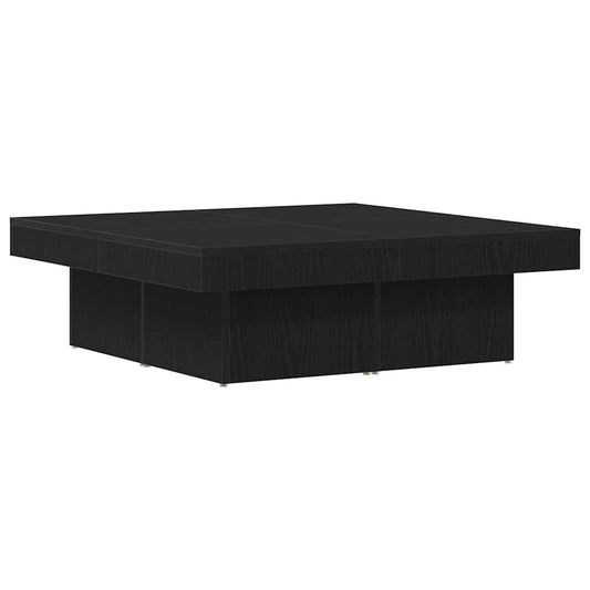 Coffee Table Black Oak 90 x 90 x 28 cm Engineered Wood Coffee Table Black Oak 90 x 90 x 28 cm Engineered Wood