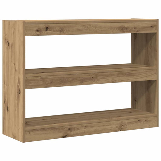Bookcase 2-Tier 100 x 30 x 72 cm Engineered Wood Artisan oak Bookcase 2-Tier 100 x 30 x 72 cm Engineered Wood Artisan oak