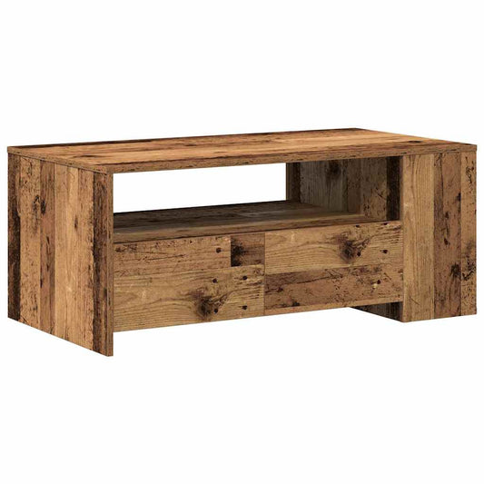 Coffee Table Old Wood 102 x 55 x 43.5 cm Engineered Wood Coffee Table Old Wood 102 x 55 x 43.5 cm Engineered Wood