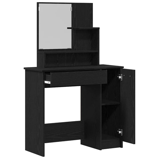 Dressing Table Black Oak 86.5 x 35 x 136 cm Engineered Wood Dressing Table Black Oak 86.5 x 35 x 136 cm Engineered Wood