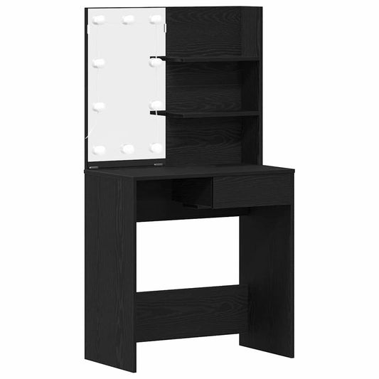 Dressing Table Black Oak 74.5 x 40 x 141 cm Engineered Wood Dressing Table Black Oak 74.5 x 40 x 141 cm Engineered Wood