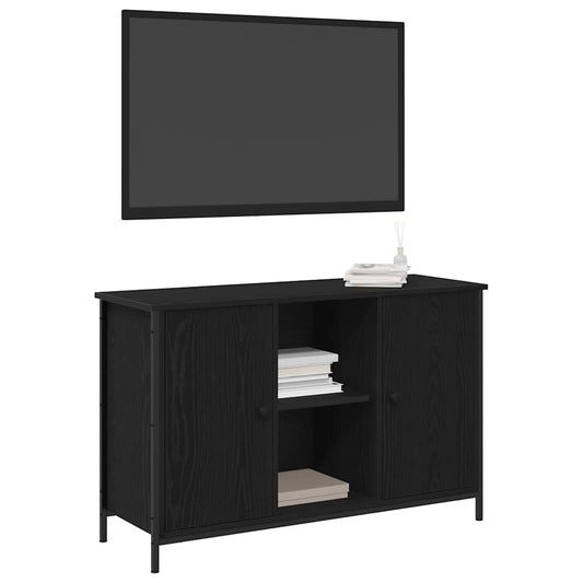 TV Cabinet Set Black Oak 101 x 35 x 65 cm Engineered Wood TV Cabinet Set Black Oak 101 x 35 x 65 cm Engineered Wood