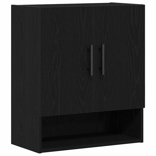 Wall-mounted Cabinet Black Oak 60 x 31 x 70 cm Engineered Wood Wall-mounted Cabinet Black Oak 60 x 31 x 70 cm Engineered Wood