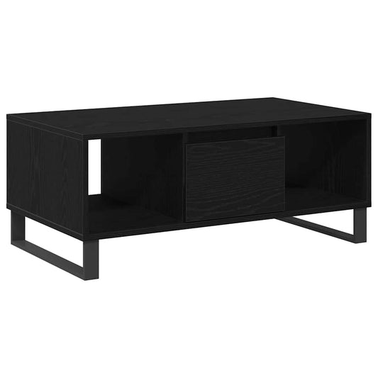 Coffee Table Black Oak 90 x 50 x 36.5 cm Engineered Wood Coffee Table Black Oak 90 x 50 x 36.5 cm Engineered Wood