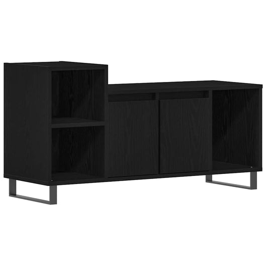 TV Cabinet Set Black Oak 100 x 35 x 55 cm Engineered Wood TV Cabinet Set Black Oak 100 x 35 x 55 cm Engineered Wood