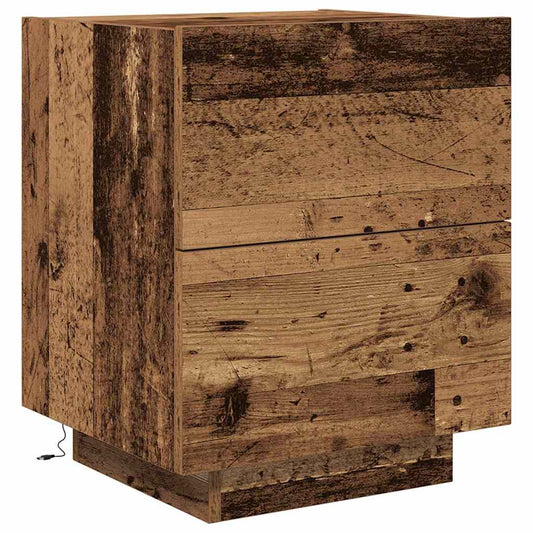 Bedside Cabinet Old Wood 45 x 40 x 55 cm Engineered Wood Bedside Cabinet Old Wood 45 x 40 x 55 cm Engineered Wood