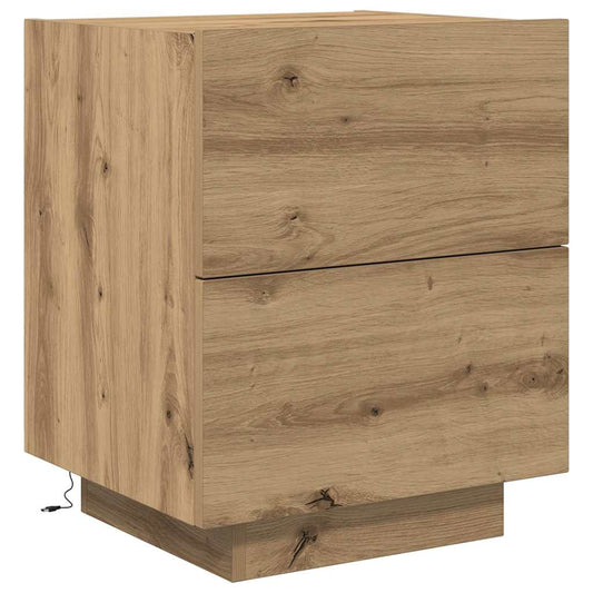 Bedside Cabinet Artisan Oak 45 x 40 x 55 cm Engineered Wood Bedside Cabinet Artisan Oak 45 x 40 x 55 cm Engineered Wood
