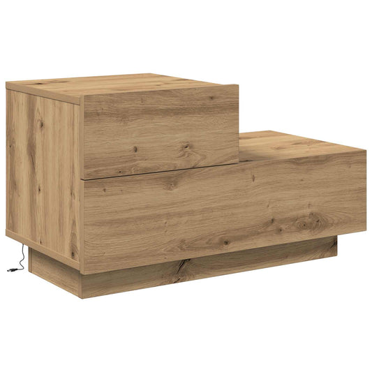 Bedside Cabinet Artisan Oak 70 x 36 x 40.5 cm Engineered Wood Bedside Cabinet Artisan Oak 70 x 36 x 40.5 cm Engineered Wood