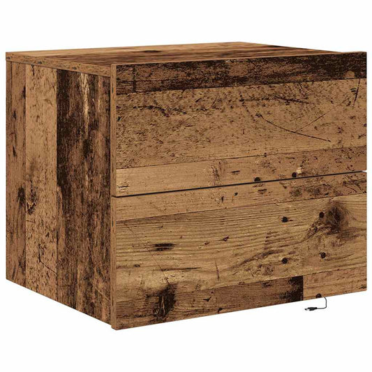 Bedside Cabinet Old Wood 50 x 39 x 41 cm Engineered Wood Bedside Cabinet Old Wood 50 x 39 x 41 cm Engineered Wood