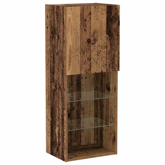 TV Cabinet Set Old Wood 40.5 x 30 x 102 cm Engineered Wood TV Cabinet Set Old Wood 40.5 x 30 x 102 cm Engineered Wood