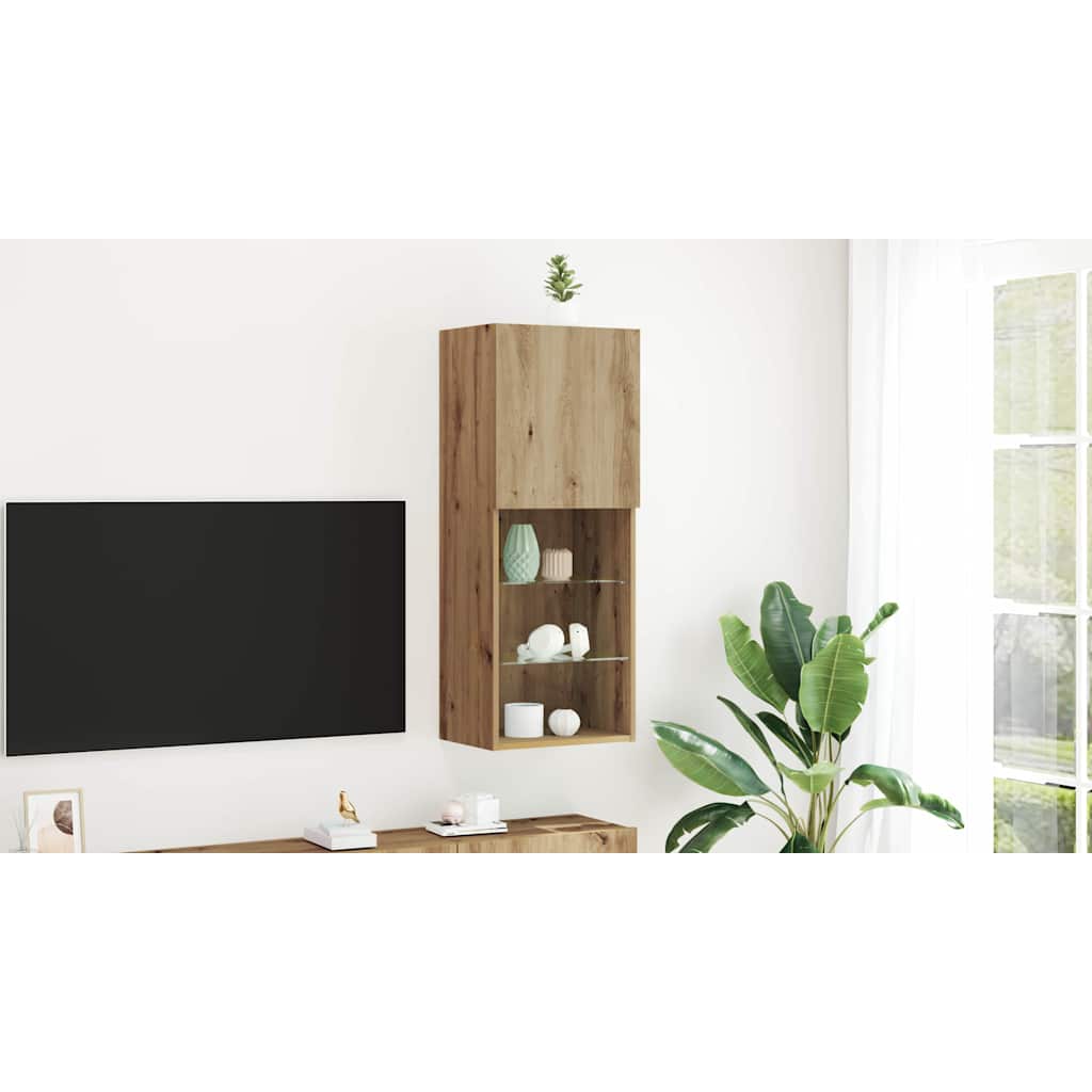 TV Cabinet Set Artisan Oak 40.5 x 30 x 102 cm Engineered Wood