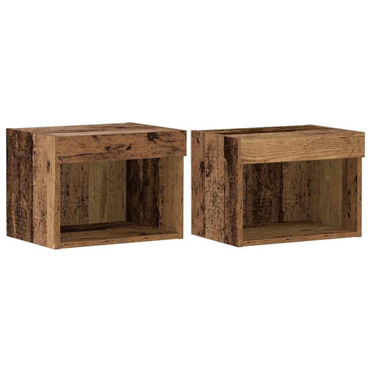 TV Cabinet Set 2 pcs Old Wood 40 x 30 x 30 cm Engineered Wood TV Cabinet Set 2 pcs Old Wood 40 x 30 x 30 cm Engineered Wood