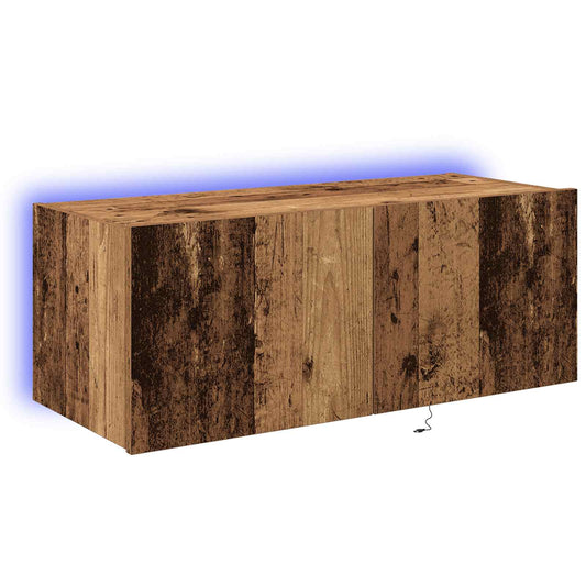 TV Wall Cabinet Old Wood 80 x 35 x 31 cm Engineered Wood TV Wall Cabinet Old Wood 80 x 35 x 31 cm Engineered Wood