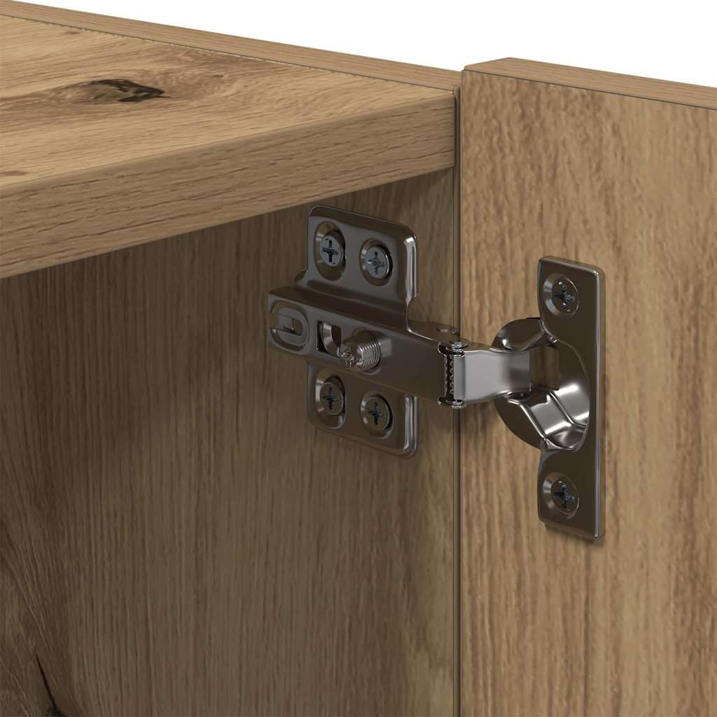 TV Wall Cabinet Artisan Oak 80 x 35 x 31 cm Engineered Wood