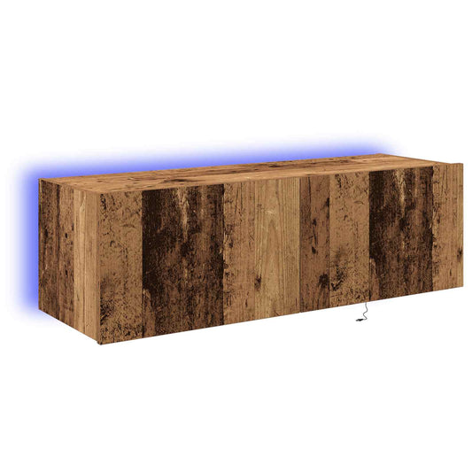TV Wall Cabinet 2 pcs Old Wood 100 x 35 x 31 cm Engineered Wood TV Wall Cabinet 2 pcs Old Wood 100 x 35 x 31 cm Engineered Wood