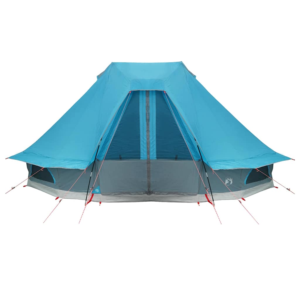 Family Tipi Tent Folding with Roof Blue 466 x 310 x 240 cm