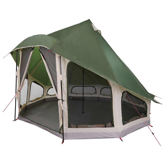 Family Tipi Tent Folding with Roof Green 404 x 370 x 270 cm Family Tipi Tent Folding with Roof Green 404 x 370 x 270 cm