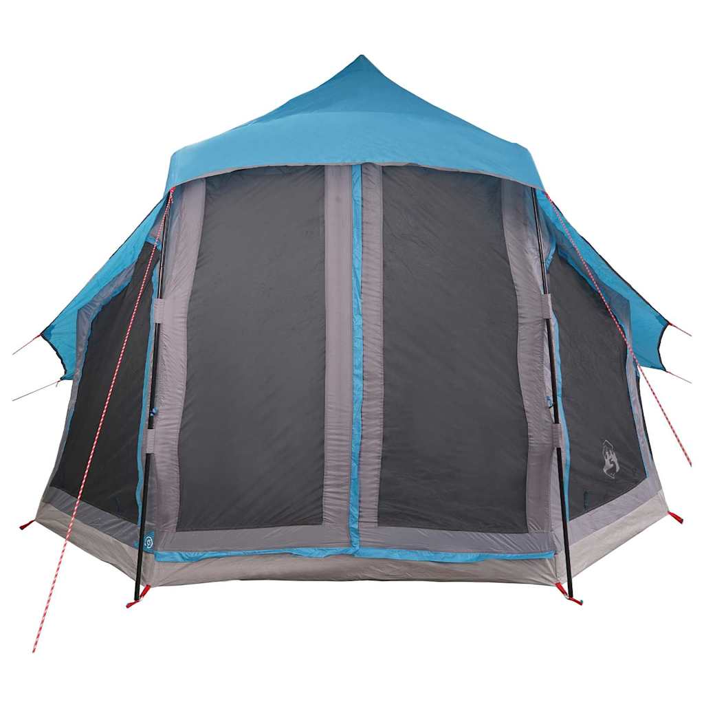 Family Tipi Tent Folding with Roof Blue 404 x 370 x 270 cm