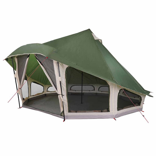 Family Tipi Tent Folding with Roof Green 508 x 470 x 300 cm Family Tipi Tent Folding with Roof Green 508 x 470 x 300 cm