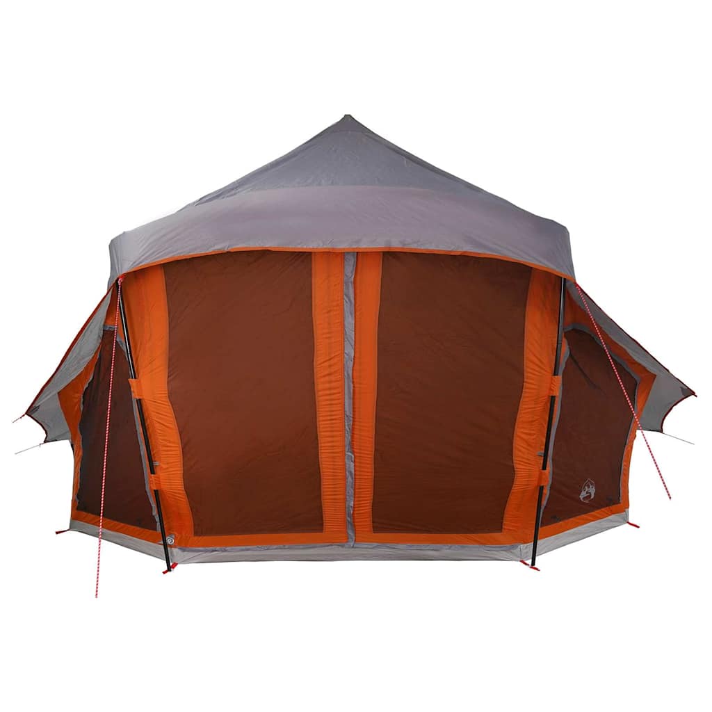 Family Tipi Tent Folding Grey and Orange 508 x 470 x 300 cm