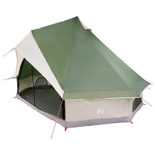 Family Tipi Tent Folding Green and Beige 400 x 346 x 250 cm Family Tipi Tent Folding Green and Beige 400 x 346 x 250 cm