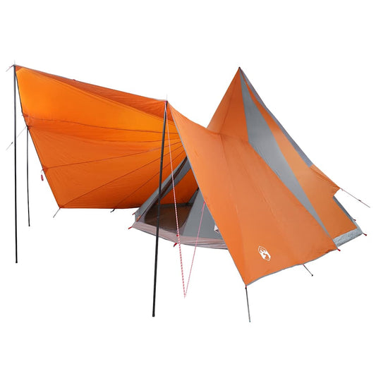 Family Tipi Tent Folding Grey and Orange 510 x 690 x 330 cm Family Tipi Tent Folding Grey and Orange 510 x 690 x 330 cm