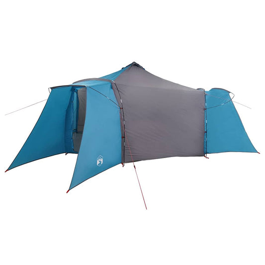 Tipi Tent with Roof Blue and Grey 492 x 492 x 275 cm Fabric Tipi Tent with Roof Blue and Grey 492 x 492 x 275 cm Fabric