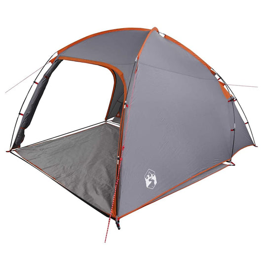 Tent with Roof Manual Grey and Orange 370 x 230 x 185 cm Tent with Roof Manual Grey and Orange 370 x 230 x 185 cm