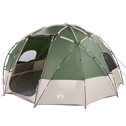 Camping Tent with Roof Green 475 x 475 x 235 cm Polyester Camping Tent with Roof Green 475 x 475 x 235 cm Polyester