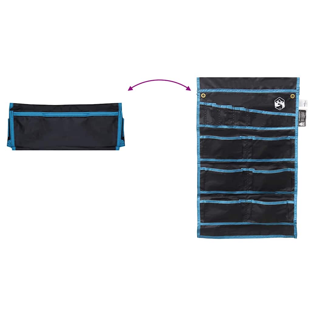 Storage Bag with Storage Black and Blue 63.5 x 40 cm Oxford