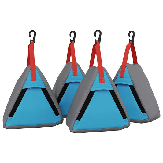 Storage Bag 4 pcs Grey and Blue 24 x 16 x 24 cm Oxford Storage Bag 4 pcs Grey and Blue 24 x 16 x 24 cm Oxford