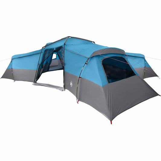 Family Tent with Roof Blue 833 x 585 x 216 cm Taffeta Family Tent with Roof Blue 833 x 585 x 216 cm Taffeta