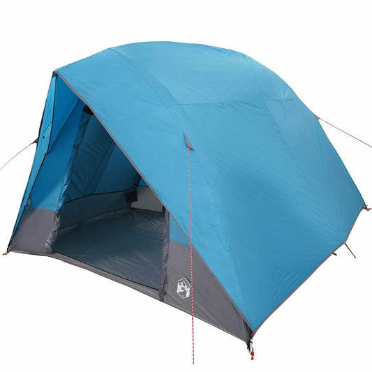 Camping Tent with Roof Blue 320 x 275 x 190 cm Taffeta Camping Tent with Roof Blue 320 x 275 x 190 cm Taffeta