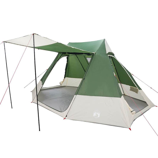 Camping Tent with Roof Green 482 x 360 x 227 cm Taffeta Camping Tent with Roof Green 482 x 360 x 227 cm Taffeta