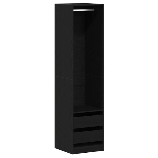 Wardrobe Black Oak 50 x 50 x 200 cm Engineered Wood Wardrobe Black Oak 50 x 50 x 200 cm Engineered Wood