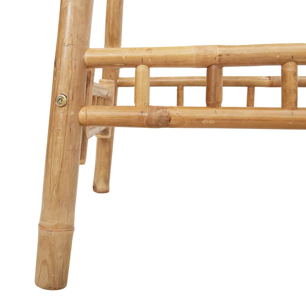 3 Piece Outdoor Bar Set Foldable Bamboo