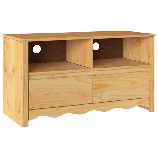 TV Cabinet Drammen Oak 99 x 43 x 55 cm Solid Pine wood TV Cabinet Drammen Oak 99 x 43 x 55 cm Solid Pine wood