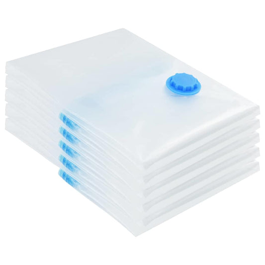 Storage Bags Wall-mounted 5 pcs Transparent and Blue 60 x 40 cm Storage Bags Wall-mounted 5 pcs Transparent and Blue 60 x 40 cm