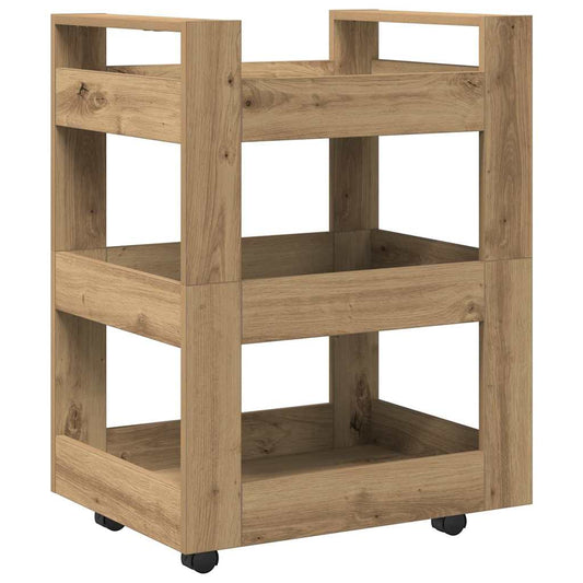 Kitchen Trolley Artisan Oak 60 x 45 x 80 cm Engineered Wood Kitchen Trolley Artisan Oak 60 x 45 x 80 cm Engineered Wood