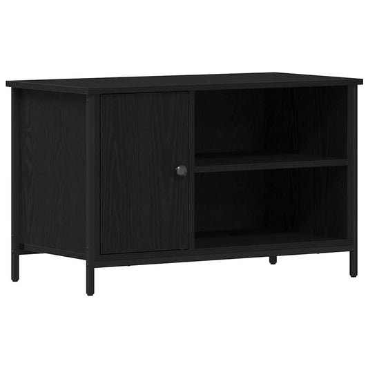 TV Cabinet Black oak 80 x 40 x 50 cm Engineered wood TV Cabinet Black oak 80 x 40 x 50 cm Engineered wood
