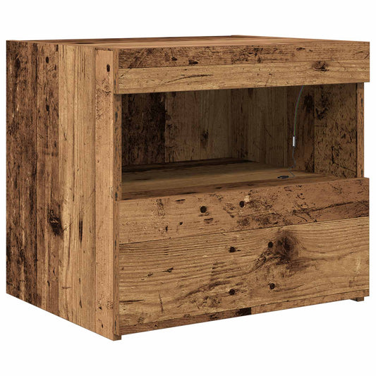 Bedside Cabinet Old Wood 50 x 40 x 45 cm Engineered Wood Bedside Cabinet Old Wood 50 x 40 x 45 cm Engineered Wood