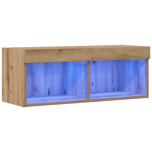 TV Cabinet Set Artisan oak 80 x 30 x 30 cm Engineered Wood TV Cabinet Set Artisan oak 80 x 30 x 30 cm Engineered Wood