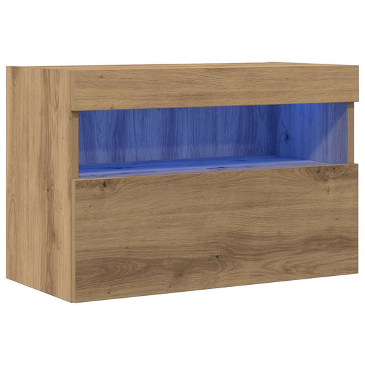 TV Wall Cabinet Artisan oak 60 x 30 x 40 cm Engineered Wood TV Wall Cabinet Artisan oak 60 x 30 x 40 cm Engineered Wood