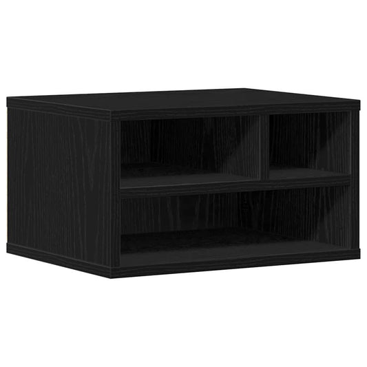 Printer Stand Black Oak 40 x 32 x 22.5 cm Engineered Wood Printer Stand Black Oak 40 x 32 x 22.5 cm Engineered Wood