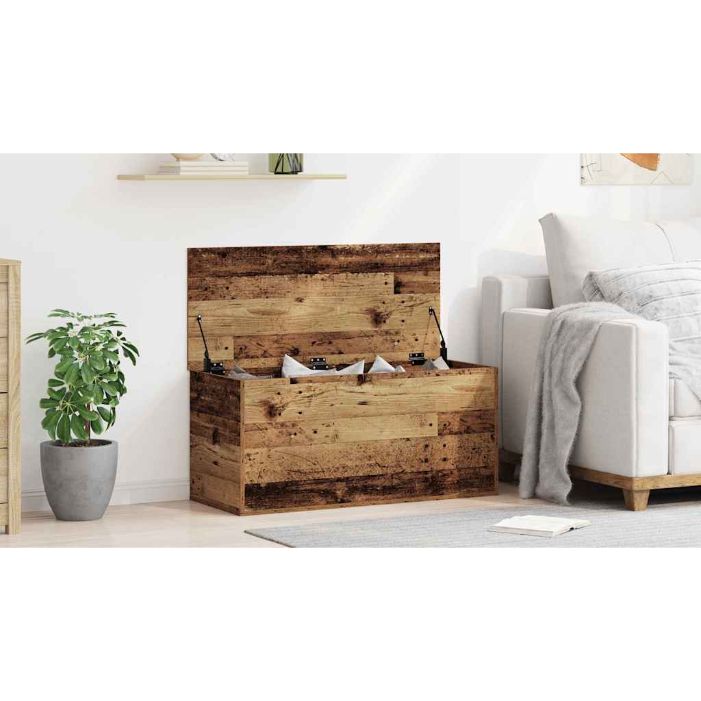 Storage Box Old wood 100 x 42 x 46 cm Engineered Wood