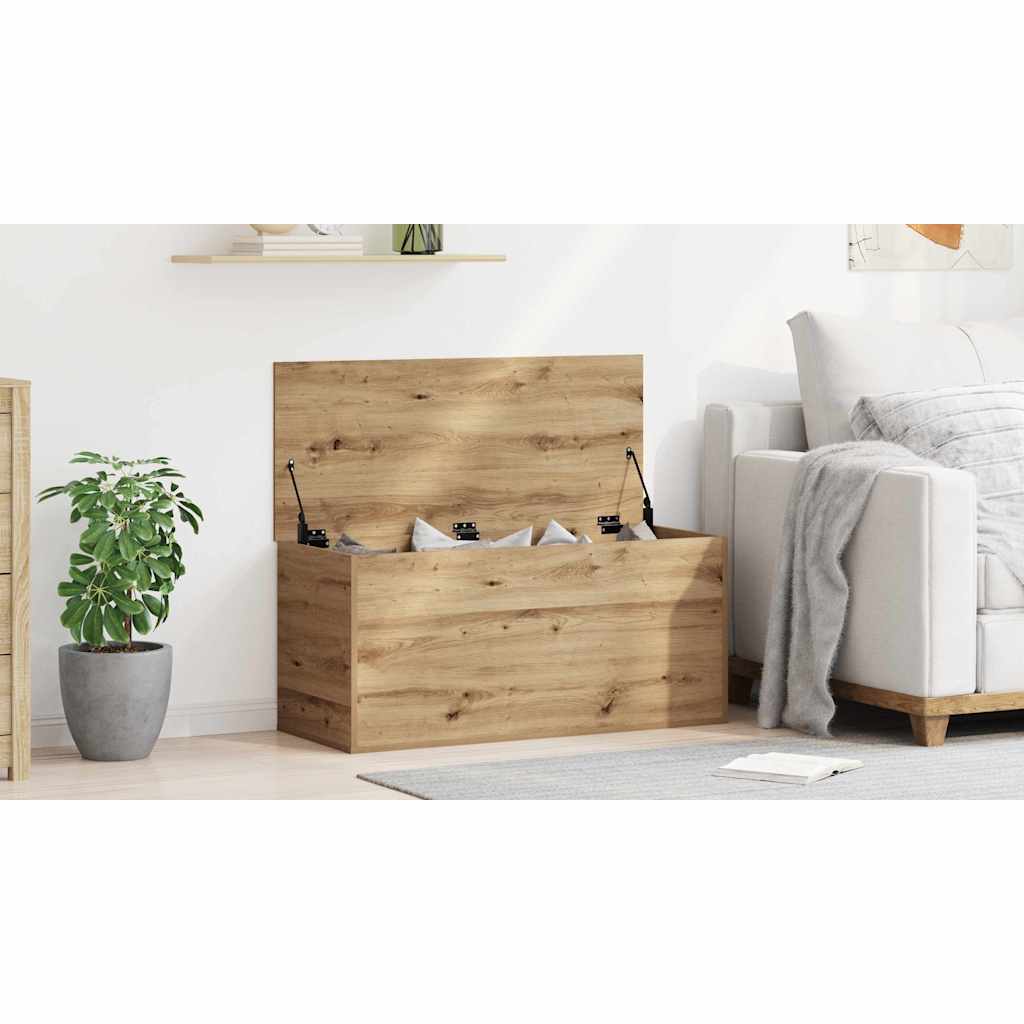 Storage Box Artisan oak 100 x 42 x 46 cm Engineered Wood
