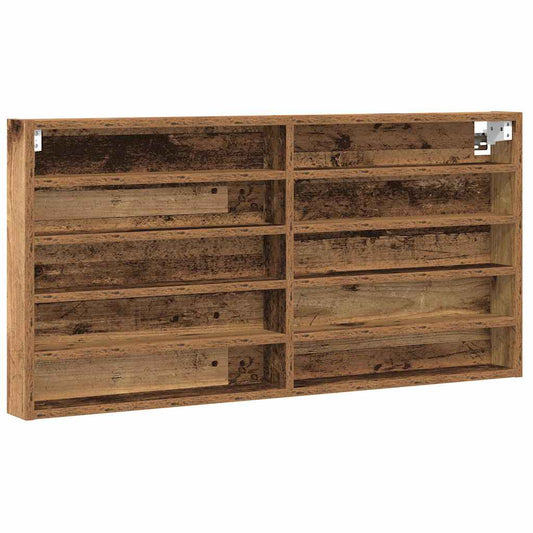 Display Cabinet Old Wood 100 x 8.5 x 50 cm Engineered Wood Display Cabinet Old Wood 100 x 8.5 x 50 cm Engineered Wood