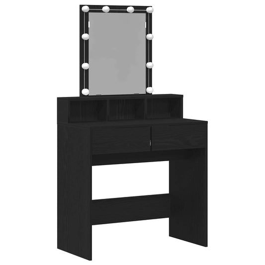 Dressing Table Black oak 80 x 41 x 144.5 cm Engineered wood Dressing Table Black oak 80 x 41 x 144.5 cm Engineered wood